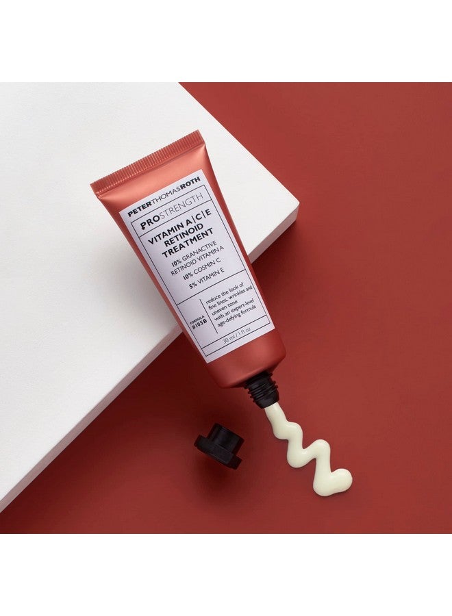 Pro Strength Vitamin Ace Retinoid Treatment For Fine Lines Wrinkles And Uneven Tone Antiaging And Brightening Cream With Vitamins A C And E