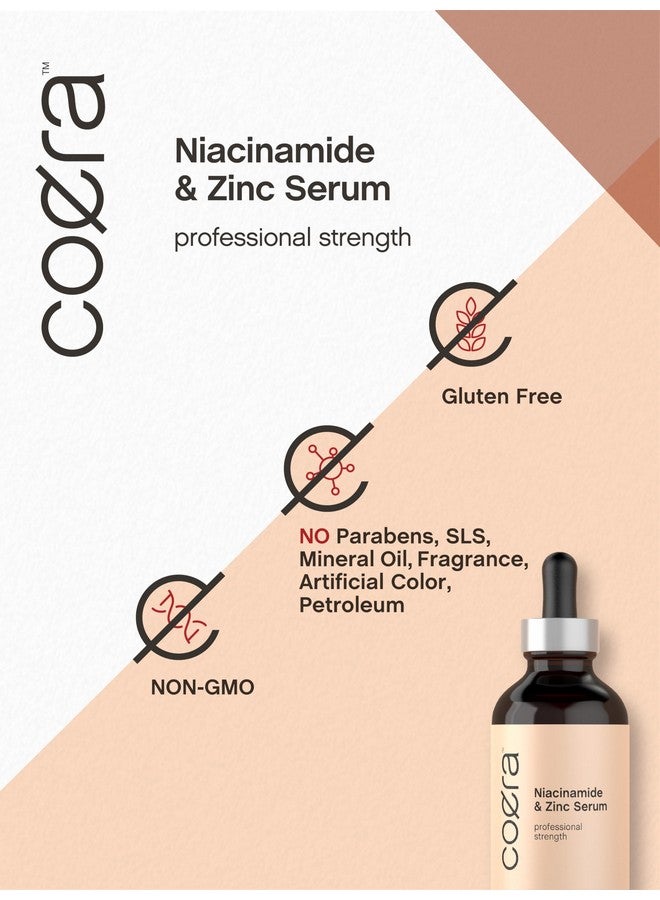 Niacinamide & Zinc Serum For Face 4 Fl Oz Moisturizer For Skin With Hyaluronic Acid Professional Strength Formula Free Of Parabens Sls & Fragrances Packaging May Vary