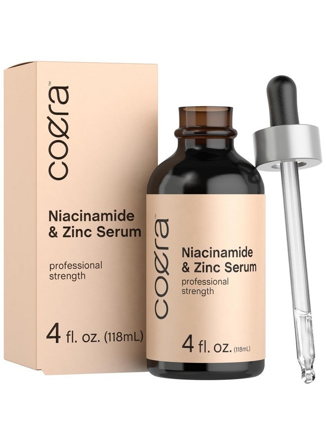 Niacinamide & Zinc Serum For Face 4 Fl Oz Moisturizer For Skin With Hyaluronic Acid Professional Strength Formula Free Of Parabens Sls & Fragrances Packaging May Vary