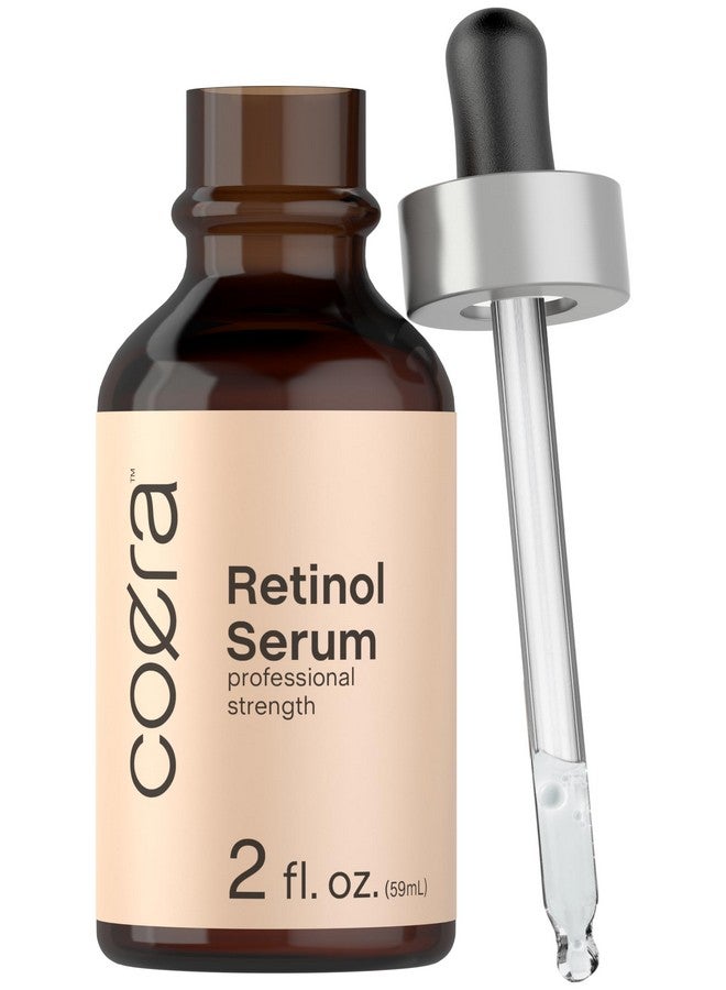 Retinol Serum For Face 2 Fl Oz Professional Strength Formula Free Of Parabens & Fragrances Packaging May Vary