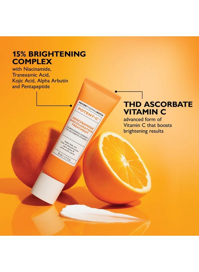 Potentc Niacinamide Discoloration Treatment For Discoloration Dark Spots And Postacne Marks Intensive Brightening Treatment With Vitamin C And Niacinamide