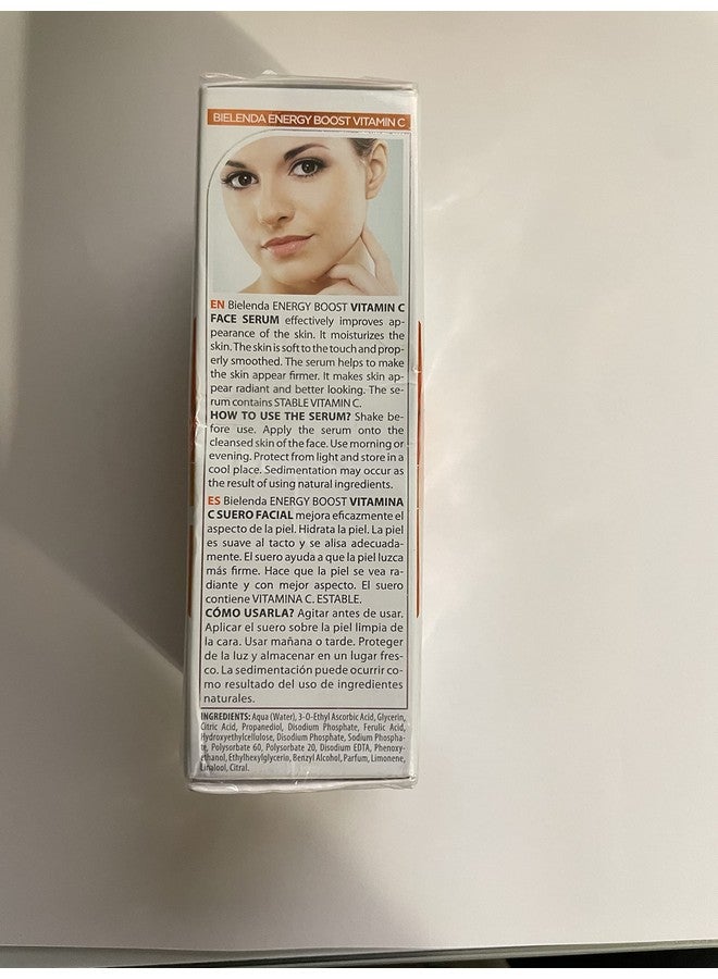 Energy Boost Vitamin C Face Serum Brightening And Hydrating 1Oz
