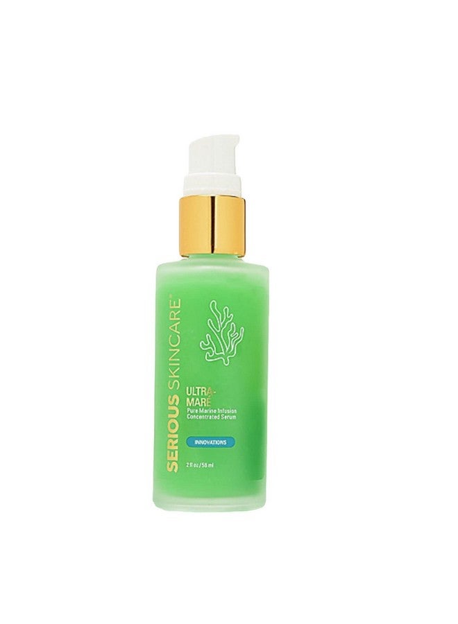 Ultramare Pure Marine Infusion Facial Serum Niacinamide Encourages Collagen Production Cell Turnover And Plumper Skin Acid Free Concentrated 2 Oz.