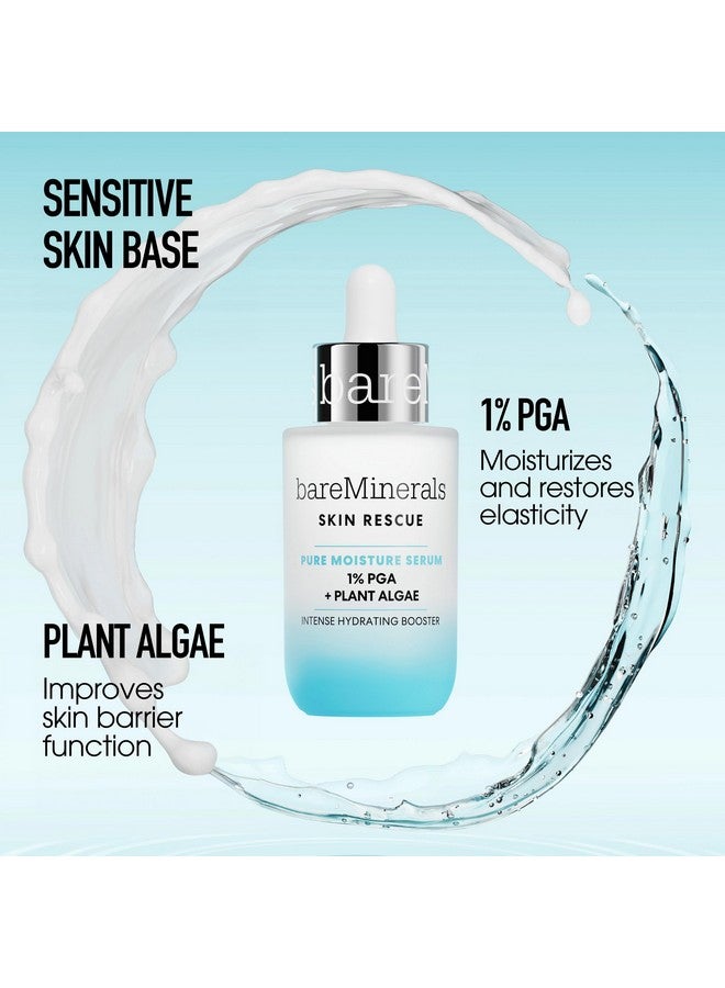 Skin Rescue Pure Moisture Face Serum Formulated With 1% Pga + Plant Algae Hydrates + Boosts Radiance Sensitive Skin Safe