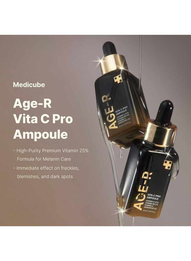 Ager Vita C Pro Ampoule Vitamin C Serum For Pigmentation Uneven Skin Tone And Hydration Boost Absorption And Radiance By Up To 780% With Ager Booster Pro