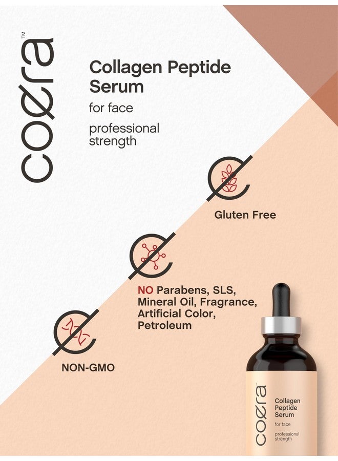 Collagen Serum For Face 4 Fl Oz With Collagen Boosting Peptides Professional Strength Formula Free Of Parabens Sls & Fragrances Packaging May Vary