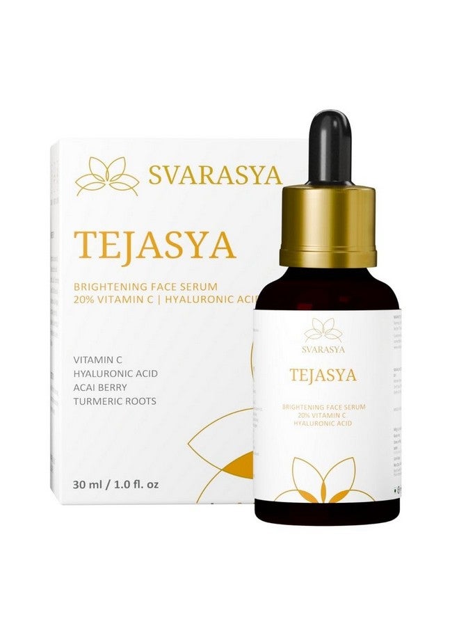 Tejasya 20% Vitamin C & Hyaluronic Acid Face Serum Antipigmentation For Men & Women 30Ml