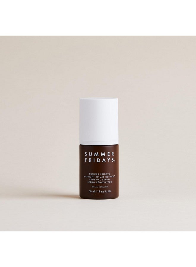 Midnight Ritual Retinol Serum Renewal Retinol Serum For Face Fine Lines & Discoloration Enriched With Jojoba Oil Hyaluronic Acid & Niacinamide To Smooth Uneven Texture (1 Oz)