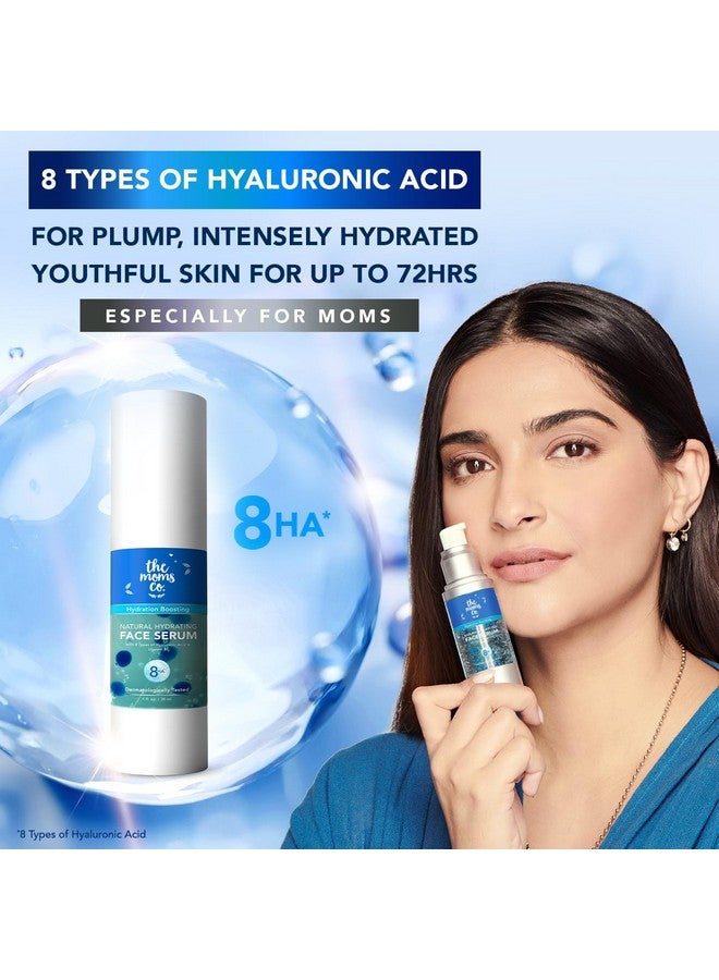 . Natural Hydrating Face Serum With 8 Types Of Hyaluronic Acid And Vitamin E For Soft And Supple Skin For Dry Skin 30 Gm