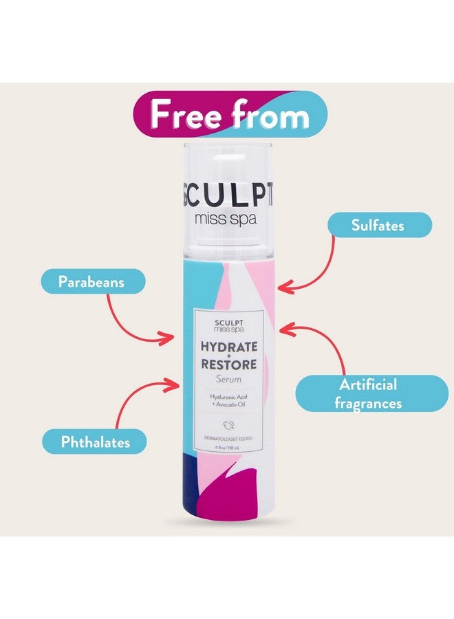 Face Serum For Women Hydrate Restore Facial Body Serum Hyaluronic Acid Face Serum For Glowing Skin Care Products Dermatologist Tested