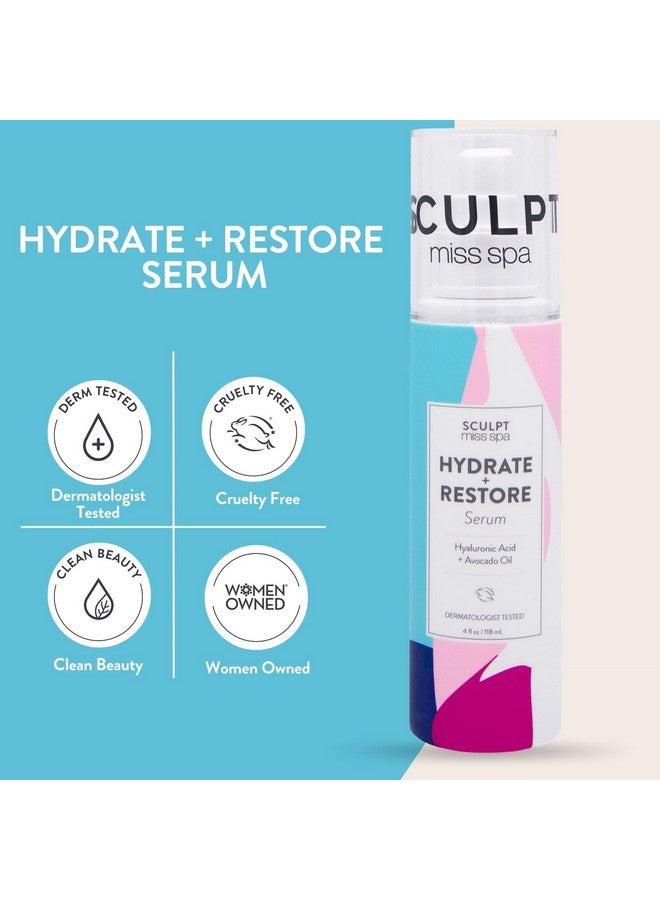 Face Serum For Women Hydrate Restore Facial Body Serum Hyaluronic Acid Face Serum For Glowing Skin Care Products Dermatologist Tested