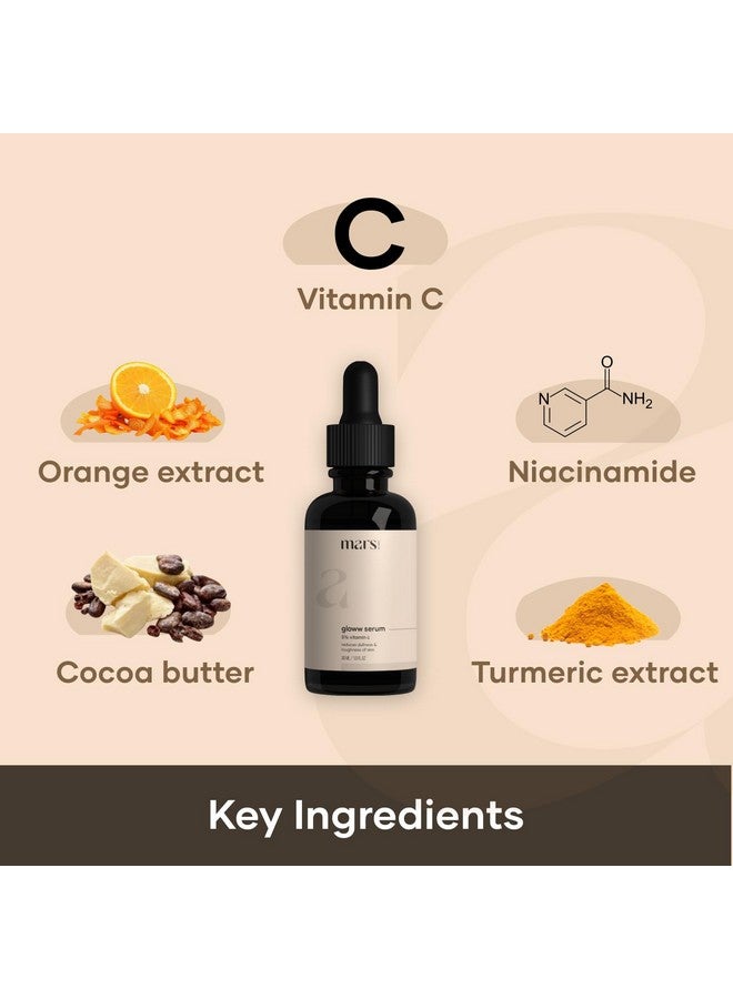 60Ml Jumbo Pack Vitamin C Face Serum With Niacinamide For Glowing And Brightening Targets Hyperpigmentation & Dull Skin