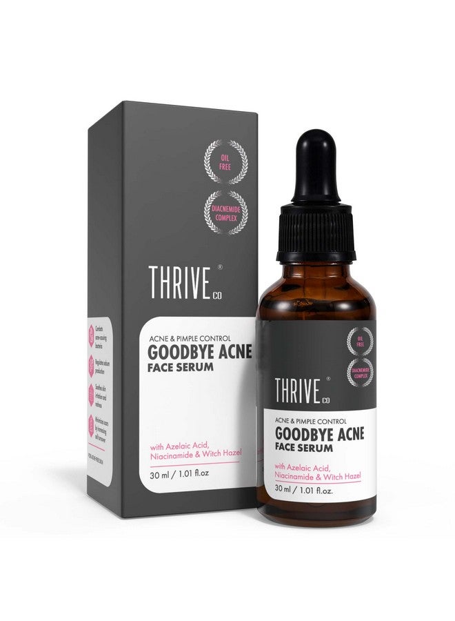 Goodbye Acne Face Serum For Pimples Reduces Acnecausing Bacteria & Sebum Production Oilfree Antiacne Serum With Diacnemidetm Azelaic Acid Niacinamide & Witch Hazel For Women & Men 30Ml