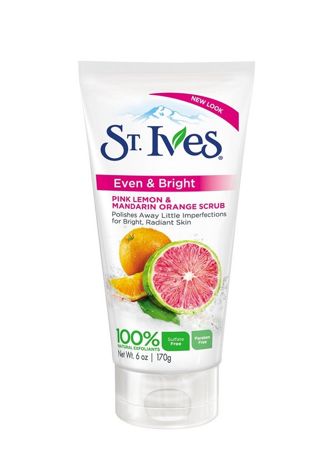 St Ives Even And Bright Pink Lemon And Mandarin Orange Scrub 6 Oz