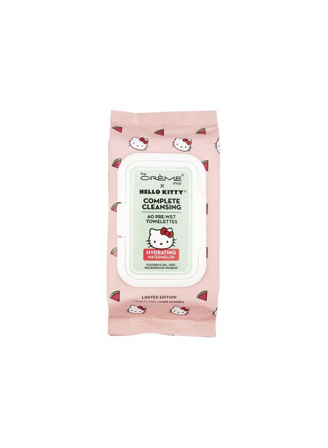 The Creme Shop Hello Kitty 3In1 Complete Cleansing Essencerich Towelettes Hydrating Watermelon