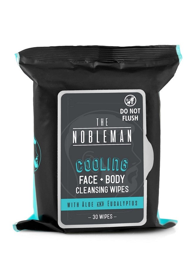 The Nobleman Men'S Cooling Face + Body Cleansing Wipes Eucalyptus 30 Count