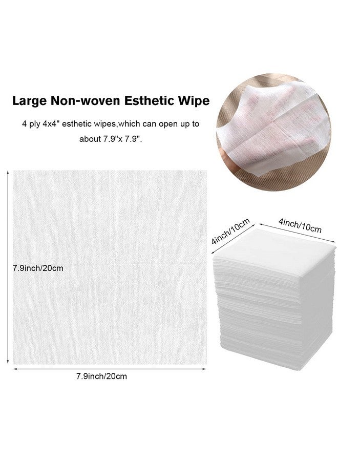 Disposable Esthetic Wipe4X 4Nonwoven 200 Count Facial Cleansing Soft Salon And Spa Essentialslintfree For Makeup Removal