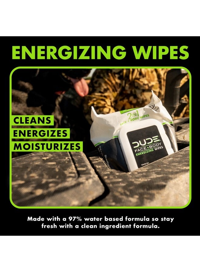 Wipes Face And Body Wipes 1 Pack 30 Wipes Wipes Infused With Energizing Pro Vitamin B5 2In1 Face & Body Wipes Alcohol Free And Hypoallergenic Cleansing Wipes