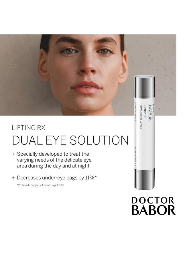 Doctor Babor Lifting Rx Dual Eye Solution Morning & Night Eye Cream Day Boost Complex Smooths & Firms Night Recharge Complex Reduces Dark Circles & Undereye Bags Target Crow'S Feet & Wrinkles