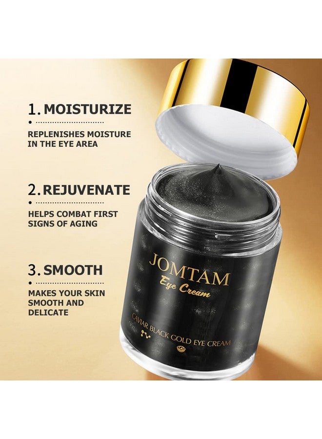 Caviar Black Gold Moisturizing Eye Cream Skin Rejuvenation Dark Circles Smoothing Wrinkles 60G 2.12Oz