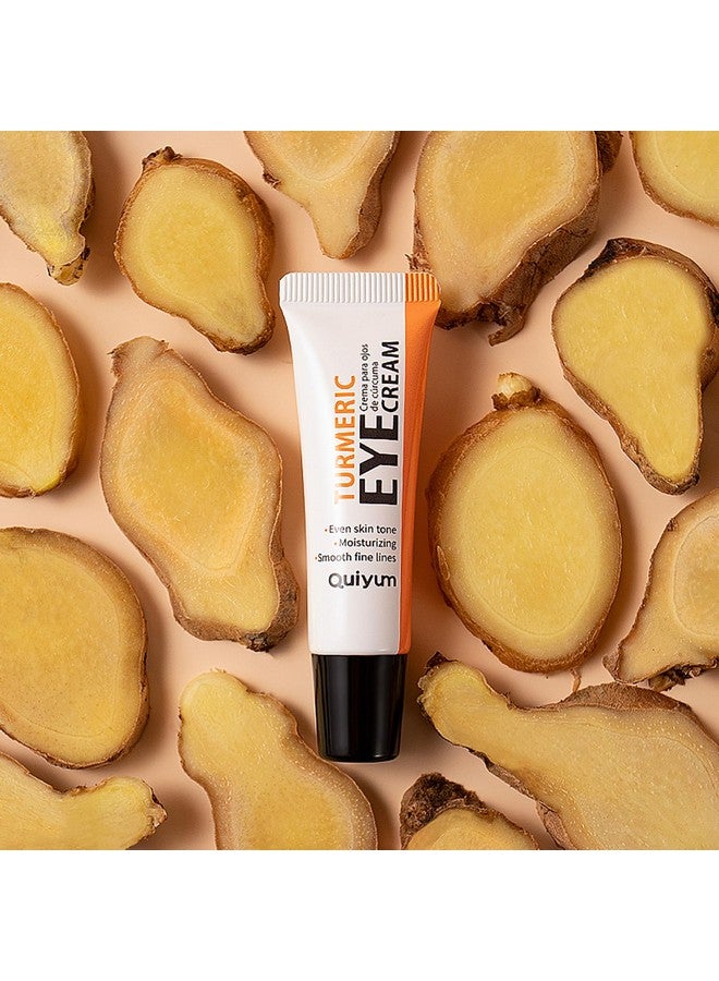 Turmeric Under Eye Cream For Dull Eye Skin Fine Lines Eye Bags Dark Circles Eye Firming Even Skin Tone Hydrating Moisturizes Smooths Fine Lines Under Eye Serum Turmeric Booster Eye Treatment Eye Cream