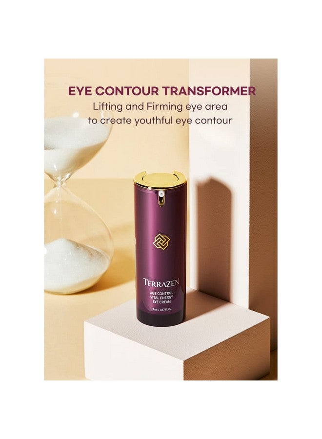 Age Control Vital Energy Eye Cream 0.57 Fl. Oz. (17Ml) Plant Stem Cell + Real Protein + Hyaluronic Acid + Vitamin Infused Eye Cream Wrinkle Care Eye Cream Kbeauty