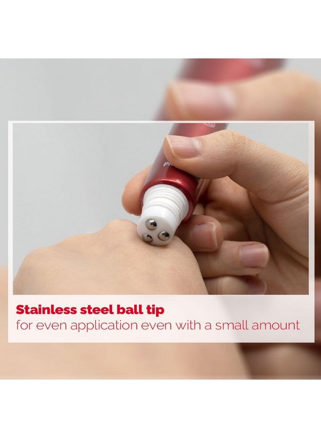 Kin Roll On Eye Cream 30Ml/1.01Fl.Oz. With Vitamin A And Stainless Steel Ball Tip For Wrinkle Eraser And Elasticity (Retinol X 2Ct)