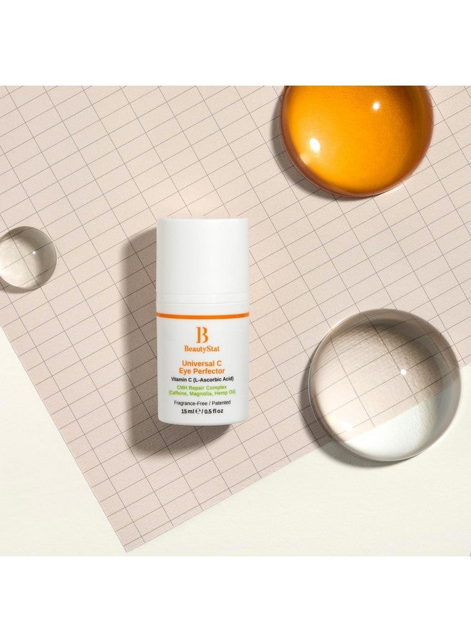 Universal C Eye Perfector Cream Hydrate Firm & Lift With Vitamin C Hyaluronic Acid & Green Tea Extract Fragrancefree For Dark Circles & Puffiness Reduction Safe For Sensitive Skin