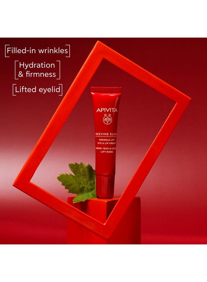 Beevine Elixir Wrinkle Lift Eye & Lip Cream Advanced Line Reduction & Collegan Boost With Polyphenols Marine Biotech Active & Goji Berry 0.51 Oz