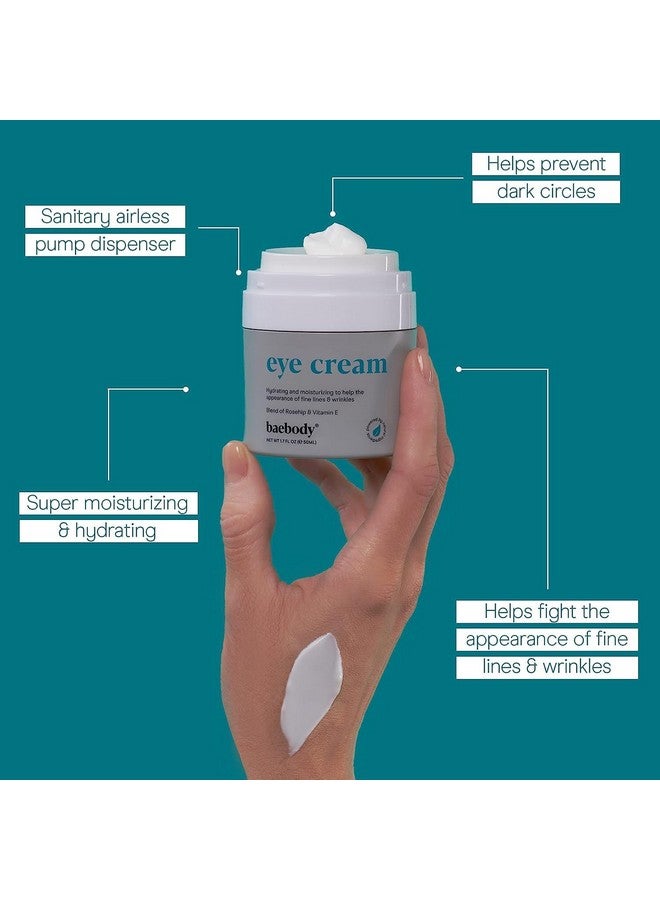 Critically Acclaimed Eye Cream Anti Aging Under Eye Cream For Dark Circles Moisturizing Eye Cream For Puffiness And Bags Under Eyes Day & Night Eye Cream 1.7 Oz