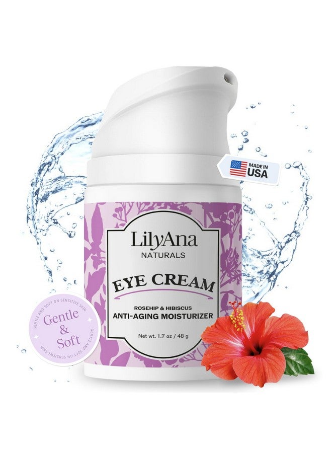 Eye Cream For Dark Circles And Puffiness Under Eye Cream For Wrinkles And Bags Anti Aging Eye Cream Helps Improve Dryness; For Sensitive Skin 1.7 Oz Made In Usa