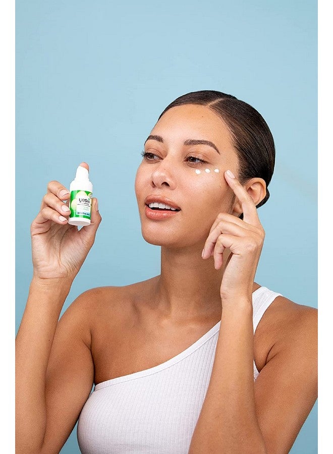 Cucumber Daily Eye Treatment Moisturizing Quickabsorbing Treatment For Undereye Skin To Depuff & Hydrate With Caffeine Compound & Evodia Fruit Extract Natural & Cruelty Free 0.5 Fl Oz
