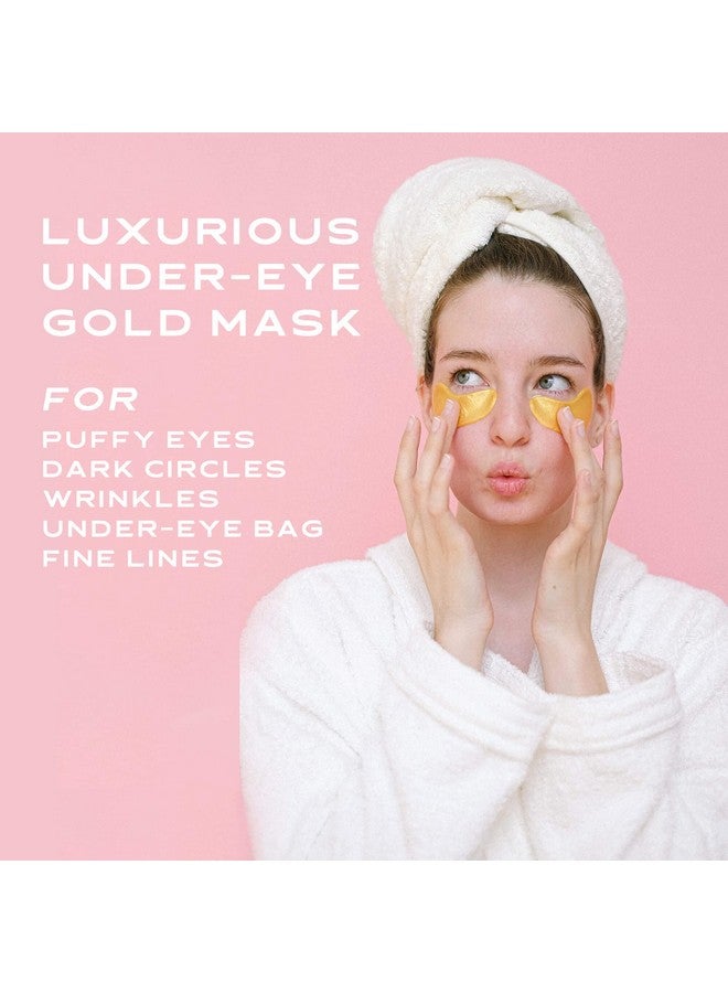 20 Pack Collagen Crystal Lip Masks Gold Under Eye Masks Set Natural Moisturizing Gel Antiaging Anti Chapped Hydrating Reducing Puffiness Dark Circles And Wrinkles Lip Eye Pads For Women Men