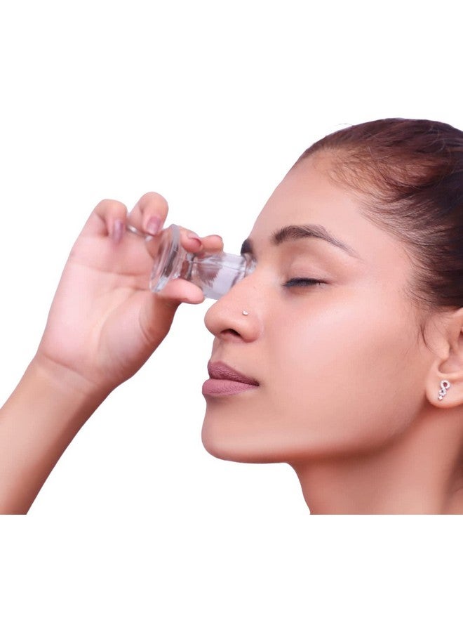 Glass Eye Wash Cup Effective Eye Rinse And Cleansing Ecofriendly Nonreactive Safe And Comfortable (Set Of 2)