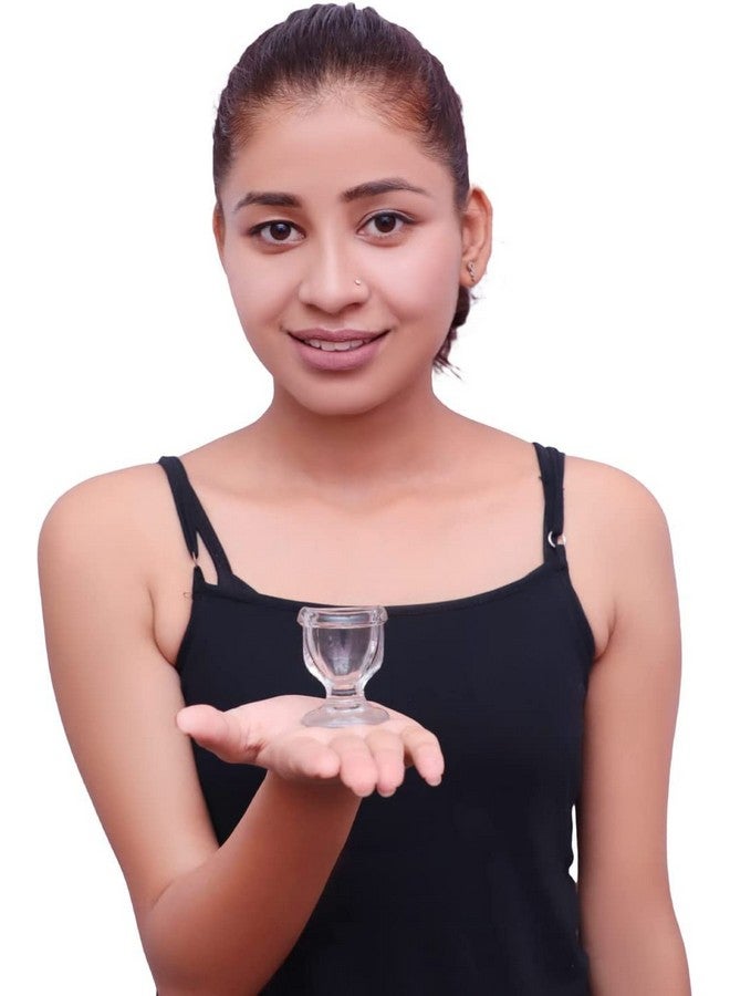 Glass Eye Wash Cup Effective Eye Rinse And Cleansing Ecofriendly Nonreactive Safe And Comfortable (Set Of 2)
