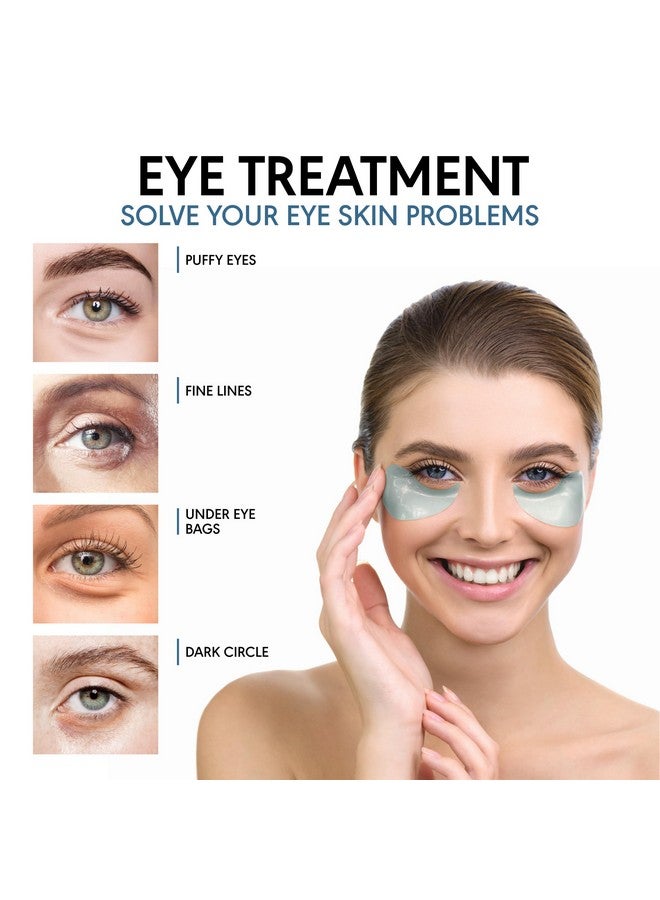Under Eye Patches For Puffy Eyes Hyaluronic Acid And Collagen Under Eye Mask For Eye Bags Dark Circles Fine Lines Deep Skin Moisturizing 30 Pairs American Quality