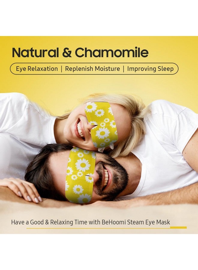 30Packs Steam Eye Mask For Sleeping Disposable Heated Eye Masks Self Heating Warm Compress For Eyes Sleep Mask For For Home Spa Office Travel Chamomile Scent