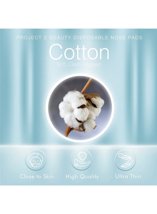 100Pcs Disposable Diy Nonwoven Nose Mask Paper By Project E Beauty Cotton Nose Care Mask For Skincare & Spa Salon Use Nose Paper For Toner Serum Or Lotion (100 Nose Shaped)