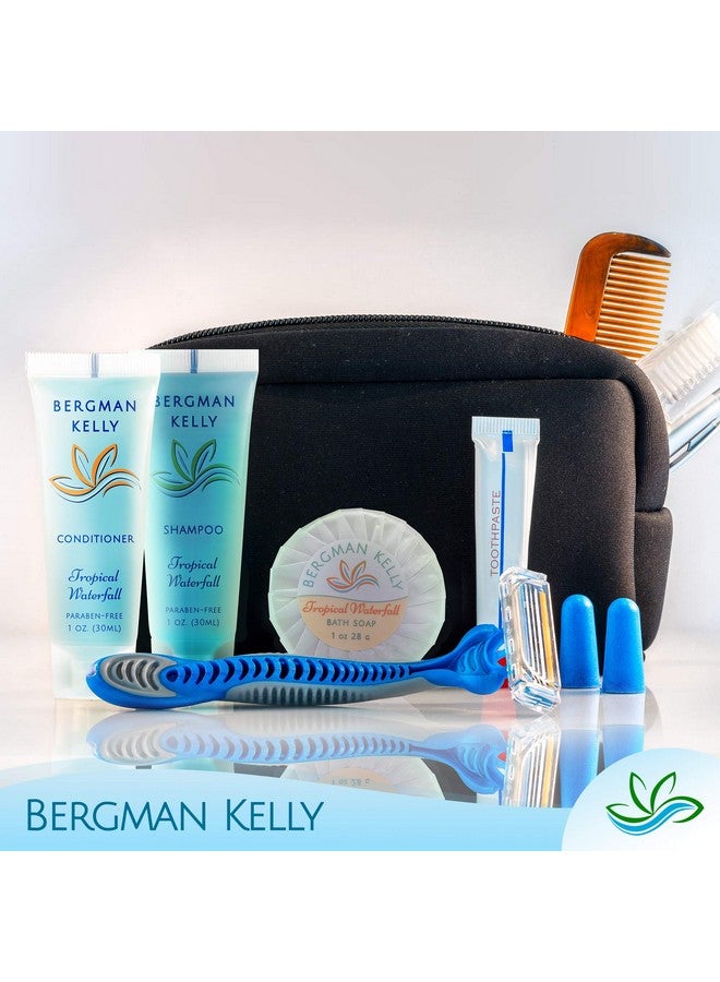 Round Hotel Soap Bars Shampoo & Conditioner 3Piece Set (1 Oz Each 150 Pc Total Tropical Waterfall) Delight Your Guests With Refreshing Bulk Travel Size Hotel