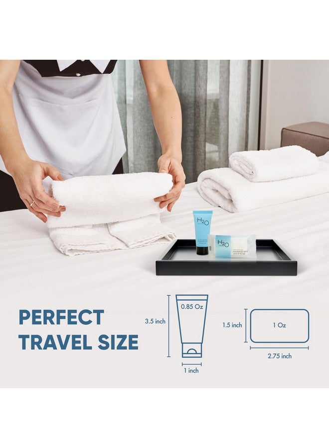Bulk Set 1Shoppe Allinkit Amenities For Hotels & Airbnb 0.85 Oz Hotel Massage Bar And Conditioning Shampoo Travel Size Tube 100 Pieces