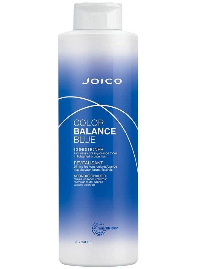 Color Balance Blue Shampoo & Conditioner Set Eliminate Brassy And Orange Tones For Lightened Brown Hair