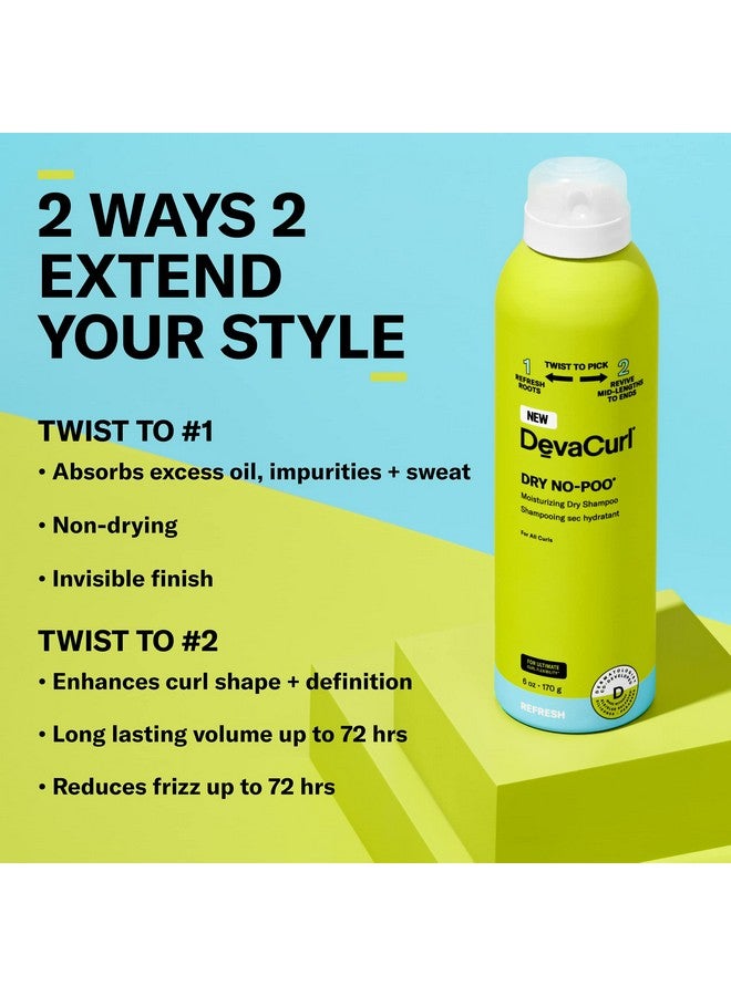 Dry Nopoo Moisturizing Dry Shampoo Nondrying Formula Invisible Finish For All Curly Hair Types