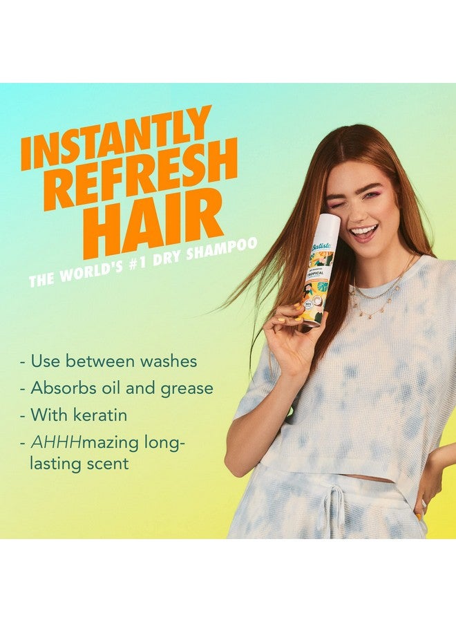 Dry Shampoo Tropical Fragrance Refresh Hair And Absorb Oil Between Washes Waterless Shampoo For Added Hair Texture And Body 6.35 Oz Dry Shampoo Bottle