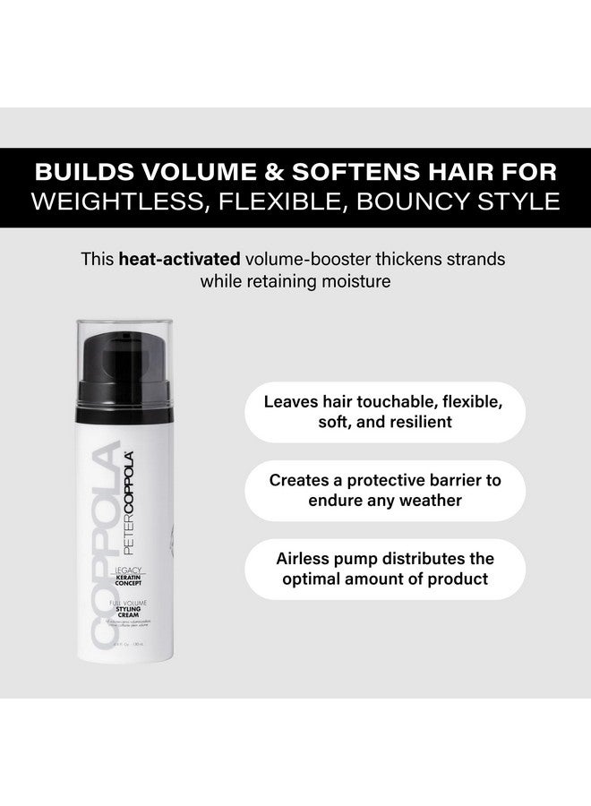 Full Volume Styling Cream Volumizing Lightweight Blow Dry Cream For Thickening Adding Volume And Styling All Hair Types 4.4Oz
