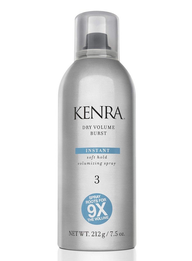 Kenra Dry Volume Burst 3 Instant Volume Hairspray Soft Hold Volumizing Spray Dry Application All Hair Types 7.5 Oz