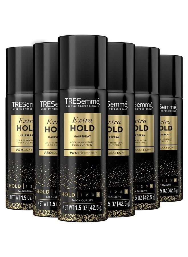 Tresemme Hair Spray Set Tres Two Extra Firm Control Aerosol Travel Size Hairspray For Women Antifrizz Hair Products Antihumidity Spray For Hair Travel Size Hair Products 1.5 Oz (Pack Of 6)