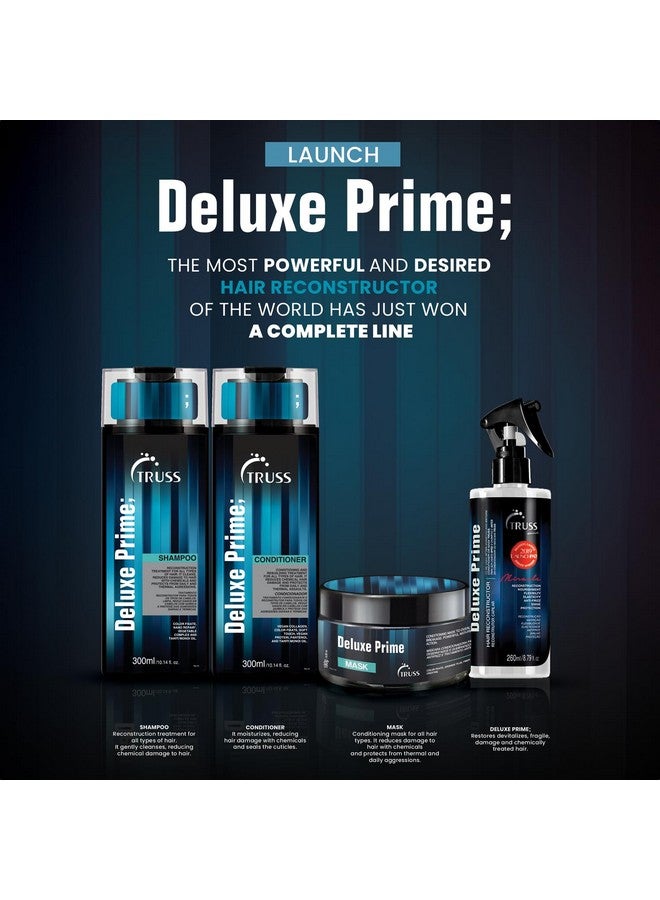 Deluxe Prime Hair Treatment Anti Frizz Heat Protectant Spray + Hair Primer Nourishes Detangles + Provides Thermal Protection Before Heat Styling (260 Ml)