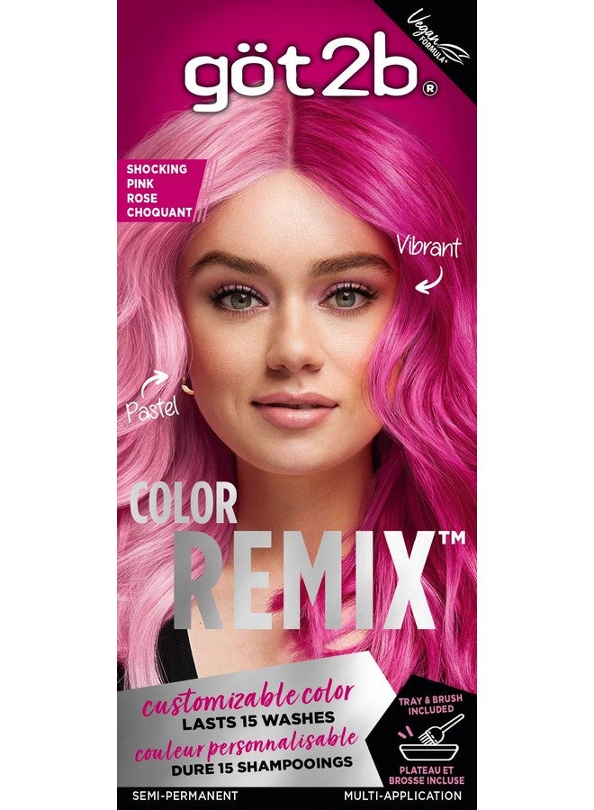 Color Remix Customizable Semipermanent Hair Color 093 Shocking Pink