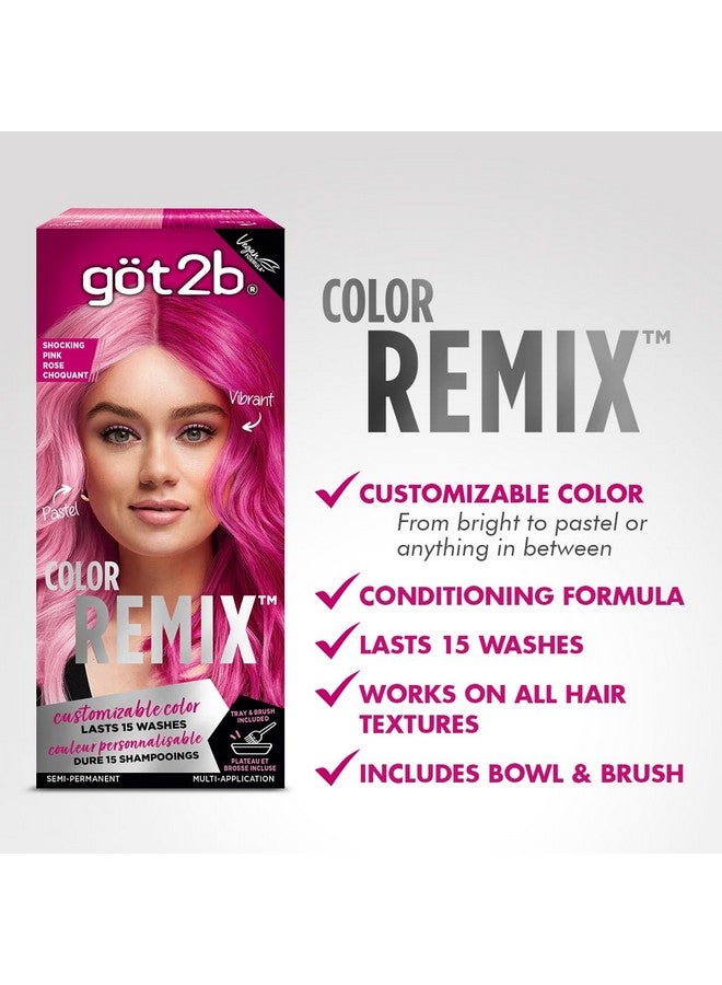 Color Remix Customizable Semipermanent Hair Color 093 Shocking Pink