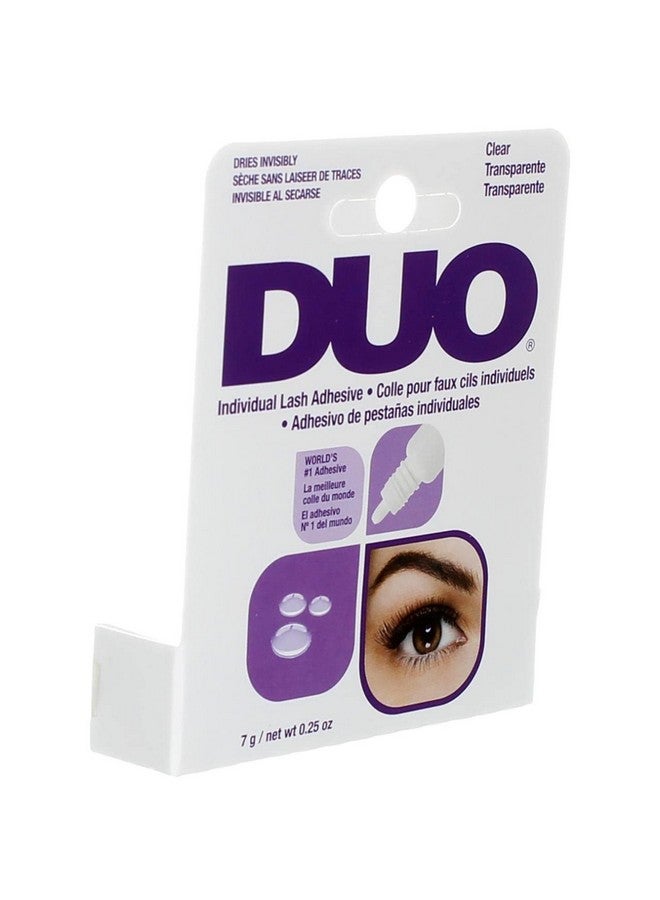 Eyelash Individual Adhesive Clear 0.25 Ounce (7Ml) (3 Pack)